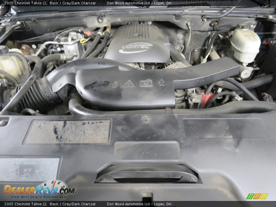 2005 Chevrolet Tahoe LS Black / Gray/Dark Charcoal Photo #8