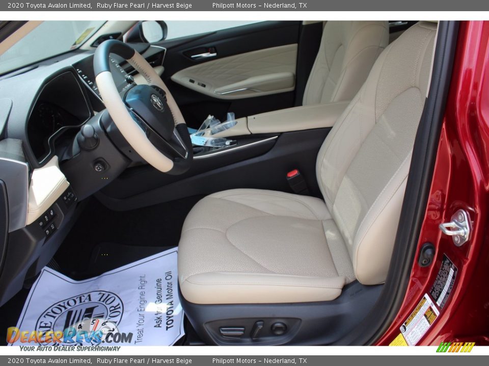 2020 Toyota Avalon Limited Ruby Flare Pearl / Harvest Beige Photo #10