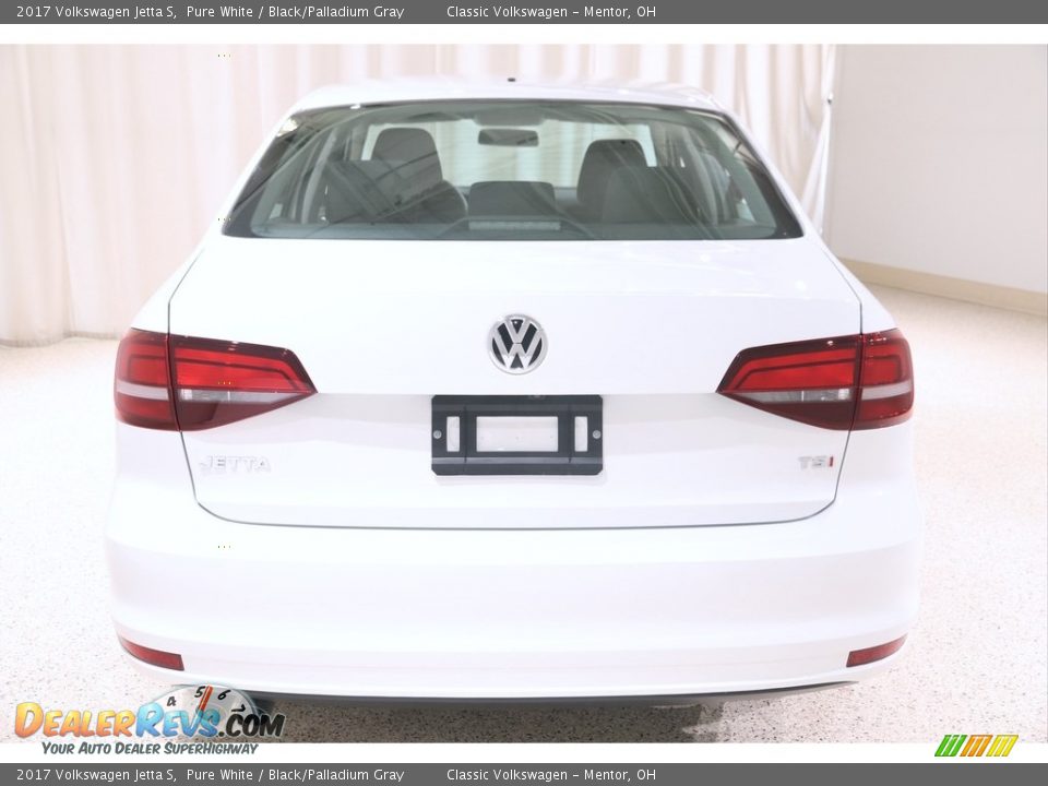 2017 Volkswagen Jetta S Pure White / Black/Palladium Gray Photo #17