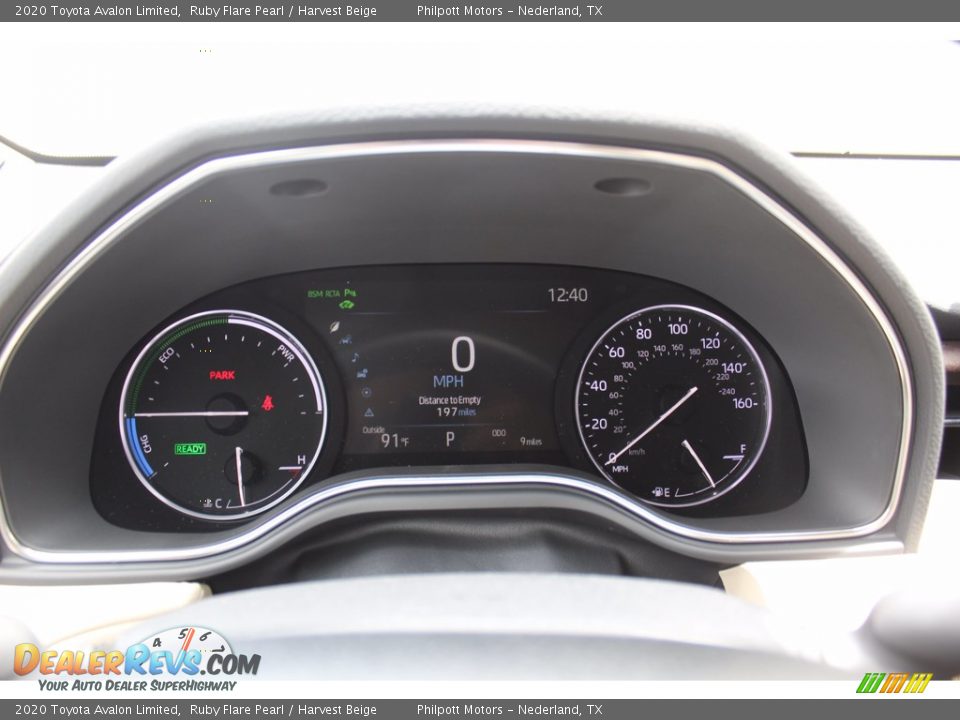 2020 Toyota Avalon Limited Ruby Flare Pearl / Harvest Beige Photo #13