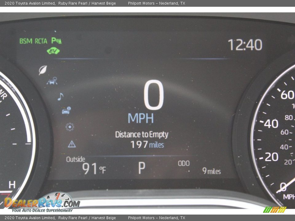 2020 Toyota Avalon Limited Ruby Flare Pearl / Harvest Beige Photo #14