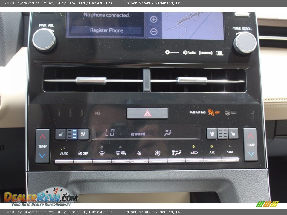 2020 Toyota Avalon Limited Ruby Flare Pearl / Harvest Beige Photo #16