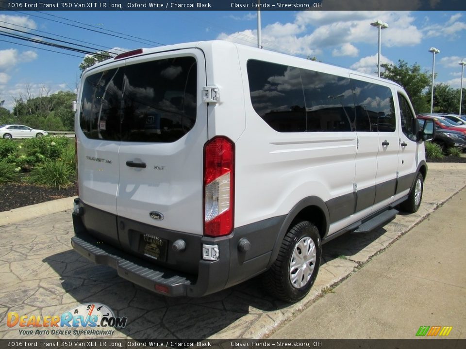 2016 Ford Transit 350 Van XLT LR Long Oxford White / Charcoal Black Photo #8