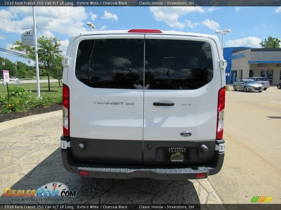 2016 Ford Transit 350 Van XLT LR Long Oxford White / Charcoal Black Photo #9