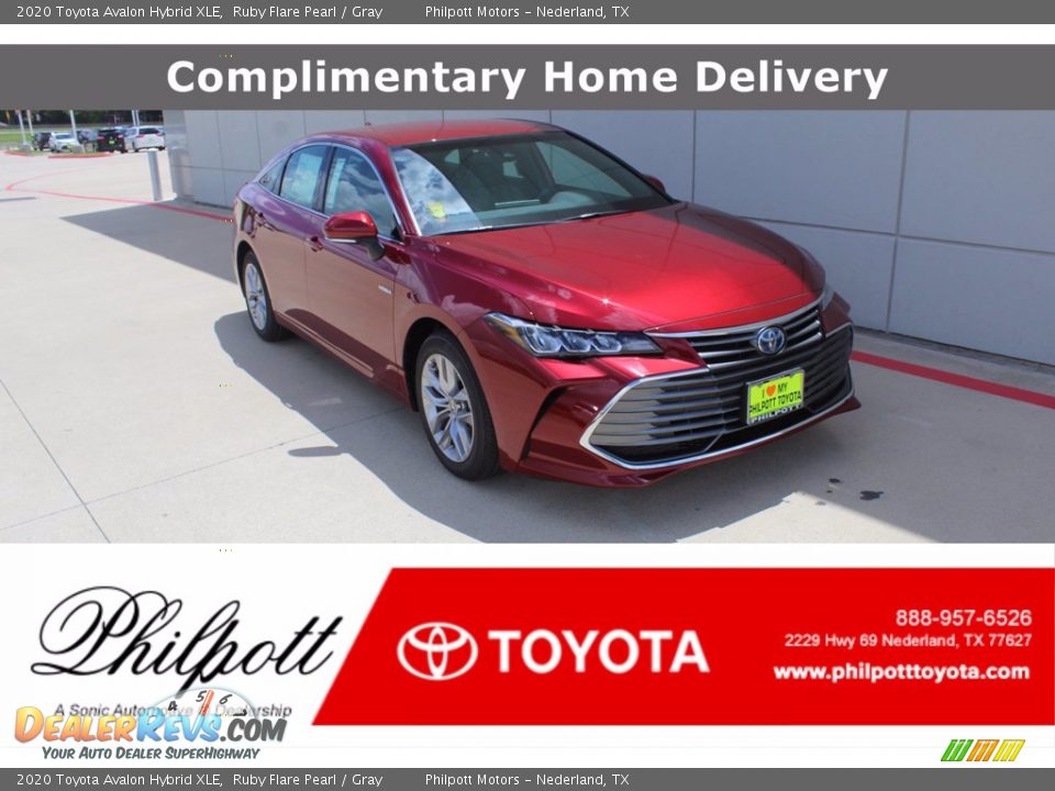 2020 Toyota Avalon Hybrid XLE Ruby Flare Pearl / Gray Photo #1