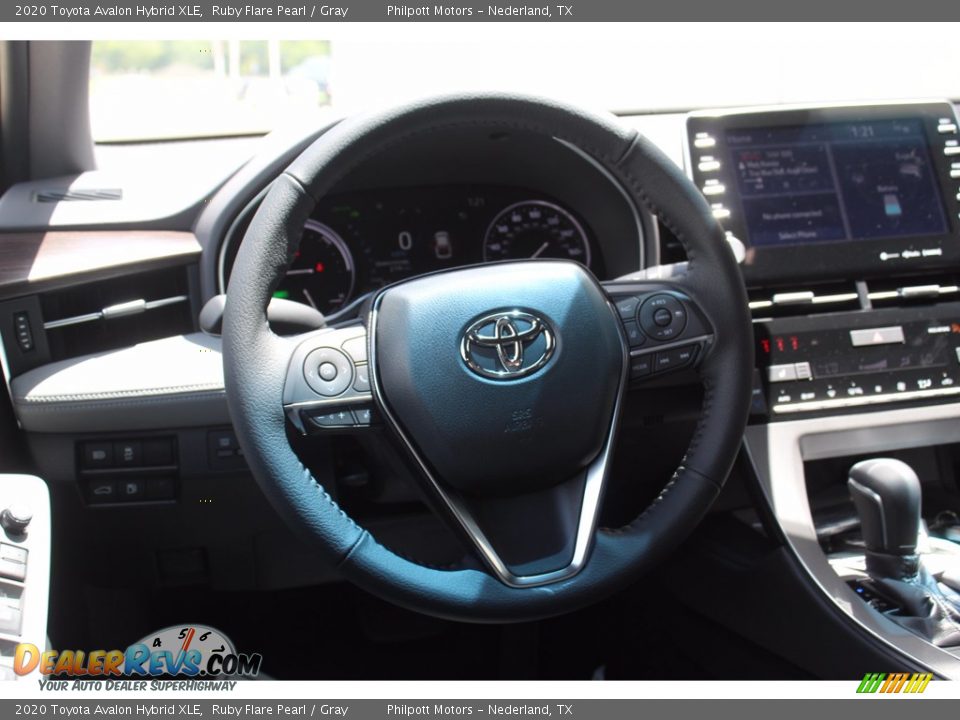 2020 Toyota Avalon Hybrid XLE Ruby Flare Pearl / Gray Photo #22