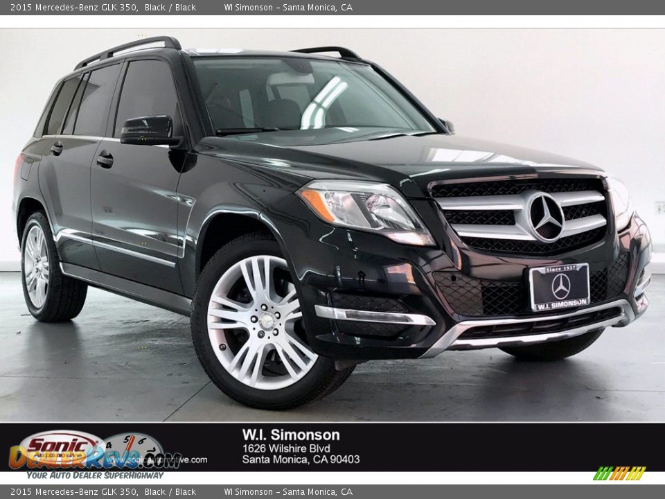 2015 Mercedes-Benz GLK 350 Black / Black Photo #1