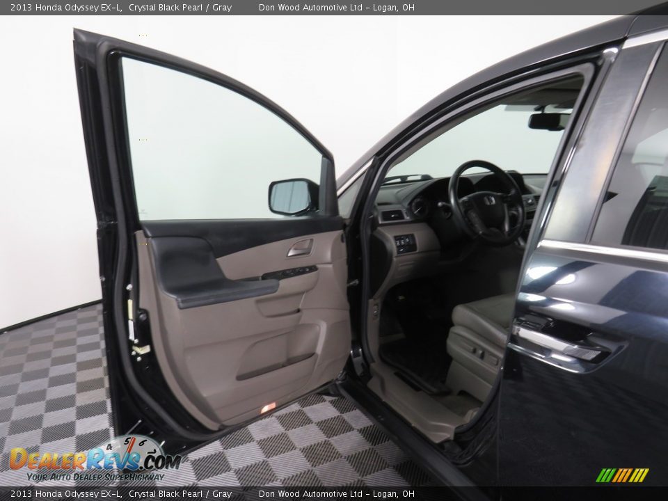 2013 Honda Odyssey EX-L Crystal Black Pearl / Gray Photo #31