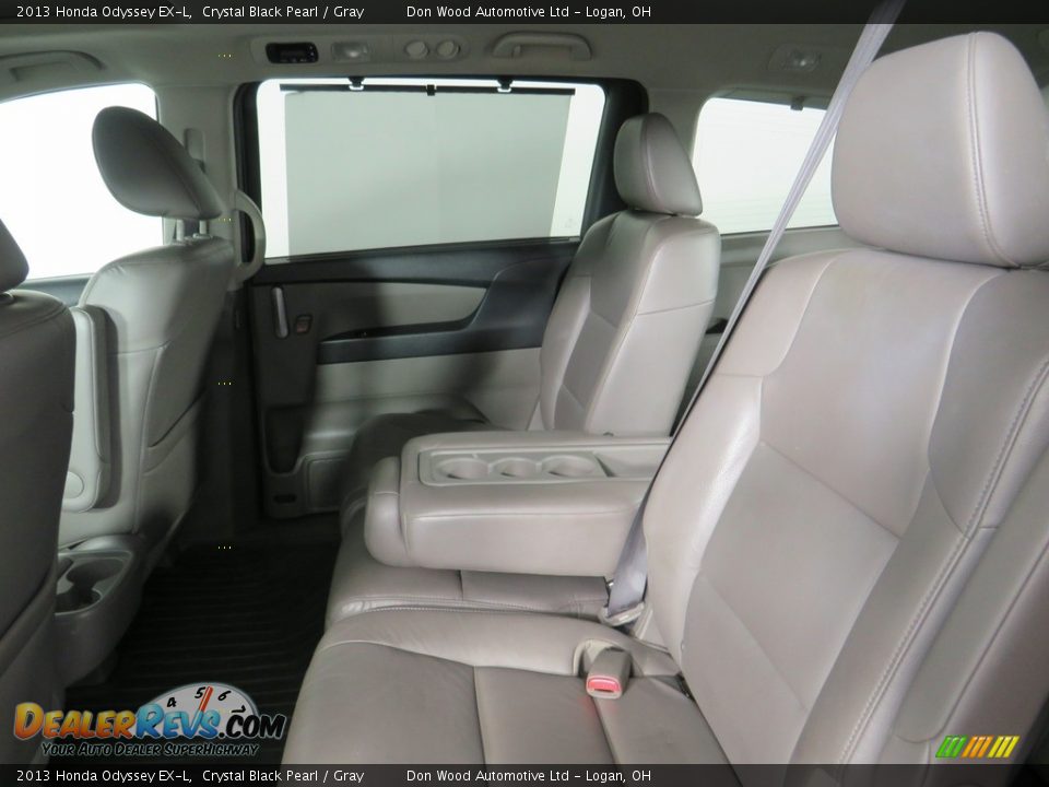 2013 Honda Odyssey EX-L Crystal Black Pearl / Gray Photo #34