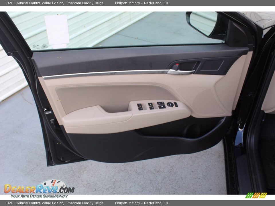 2020 Hyundai Elantra Value Edition Phantom Black / Beige Photo #9