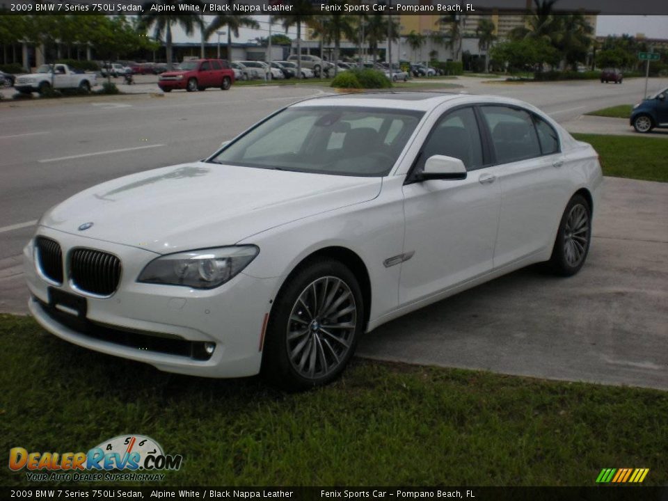 2009 BMW 7 Series 750Li Sedan Alpine White / Black Nappa Leather Photo #12