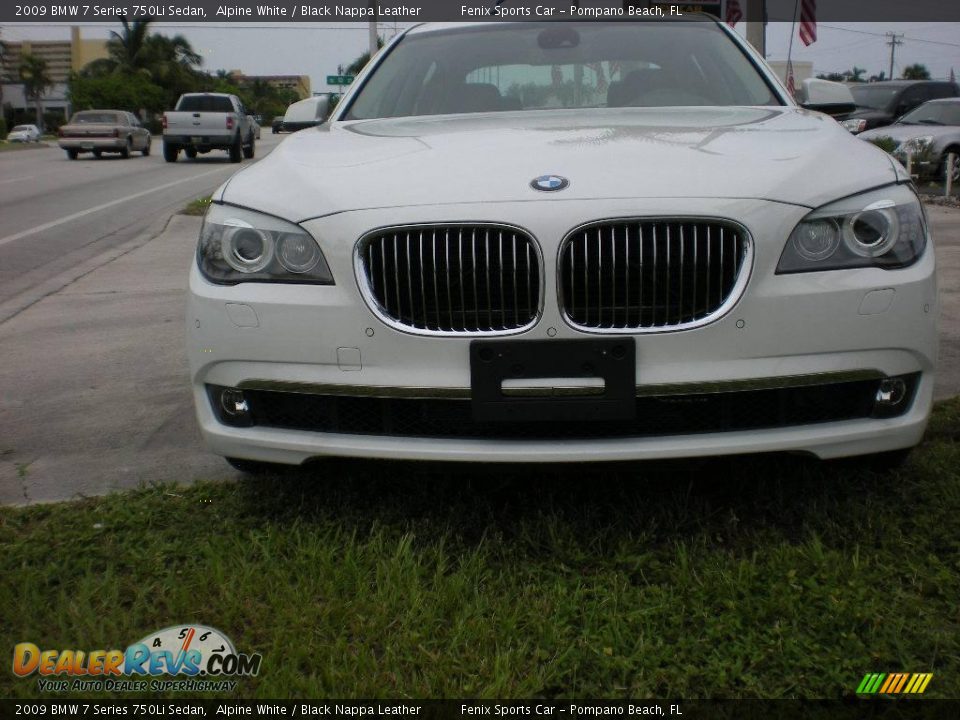 2009 BMW 7 Series 750Li Sedan Alpine White / Black Nappa Leather Photo #13