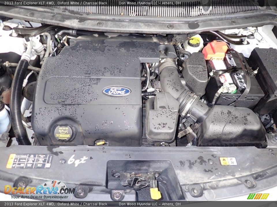 2013 Ford Explorer XLT 4WD Oxford White / Charcoal Black Photo #6