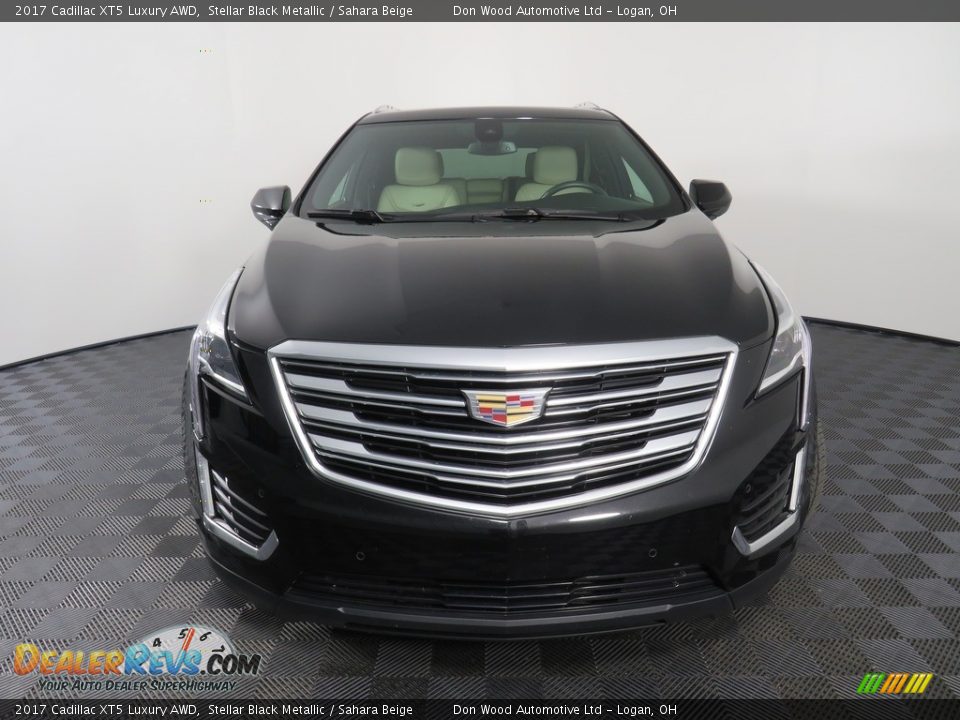 2017 Cadillac XT5 Luxury AWD Stellar Black Metallic / Sahara Beige Photo #8