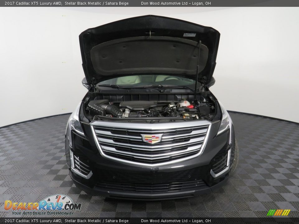 2017 Cadillac XT5 Luxury AWD Stellar Black Metallic / Sahara Beige Photo #9