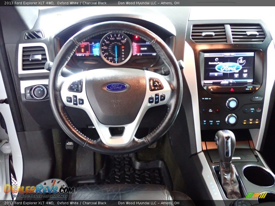 2013 Ford Explorer XLT 4WD Oxford White / Charcoal Black Photo #29
