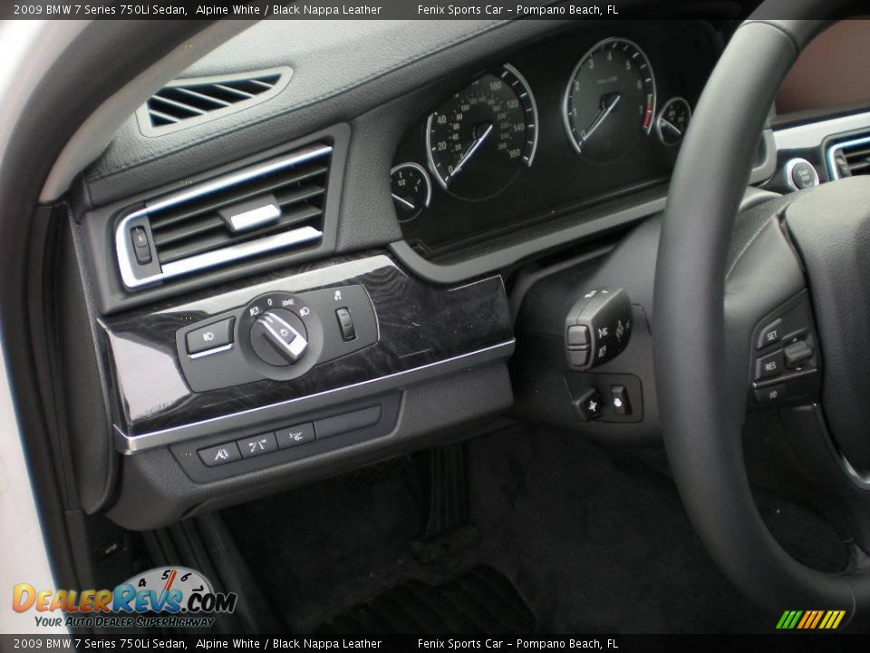 2009 BMW 7 Series 750Li Sedan Alpine White / Black Nappa Leather Photo #15