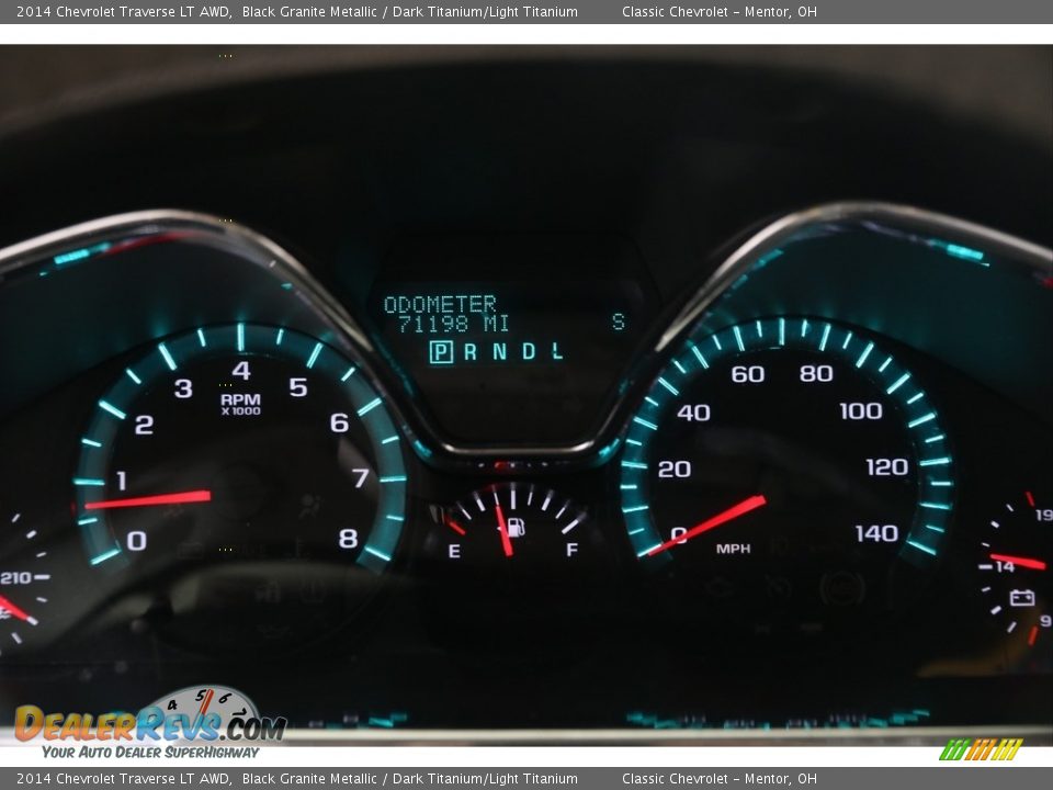 2014 Chevrolet Traverse LT AWD Black Granite Metallic / Dark Titanium/Light Titanium Photo #7