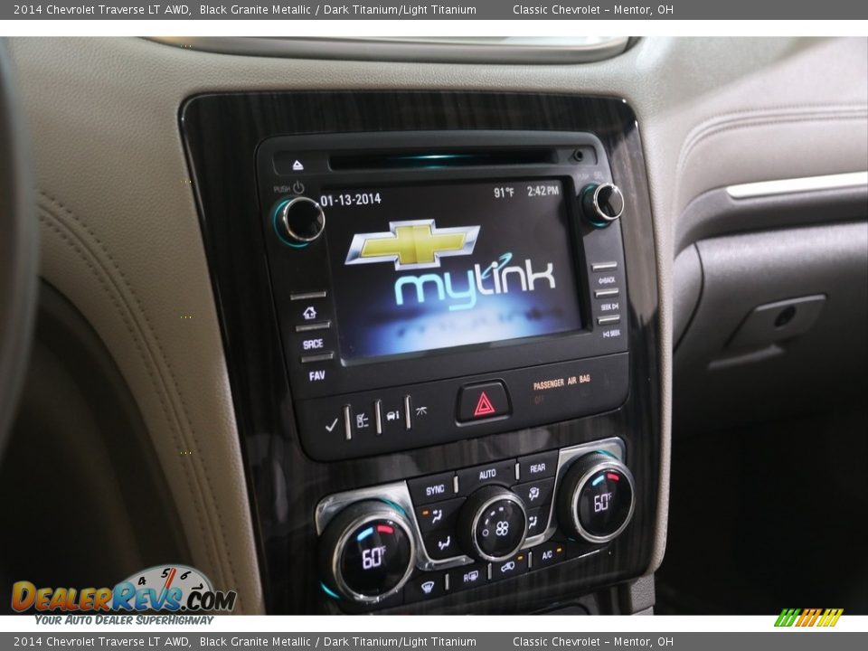 2014 Chevrolet Traverse LT AWD Black Granite Metallic / Dark Titanium/Light Titanium Photo #8