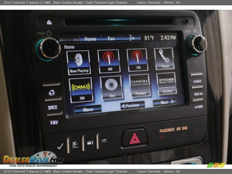 2014 Chevrolet Traverse LT AWD Black Granite Metallic / Dark Titanium/Light Titanium Photo #9