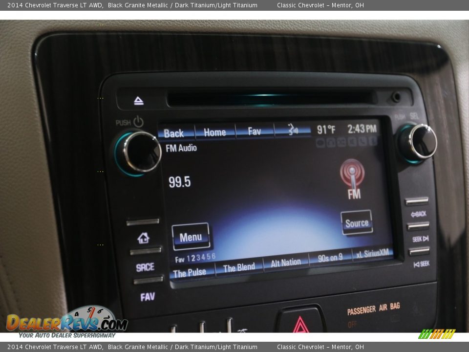 2014 Chevrolet Traverse LT AWD Black Granite Metallic / Dark Titanium/Light Titanium Photo #12