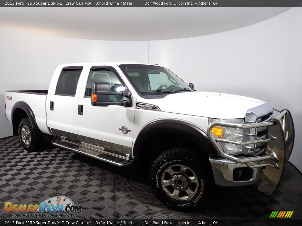 2013 Ford F250 Super Duty XLT Crew Cab 4x4 Oxford White / Steel Photo #2