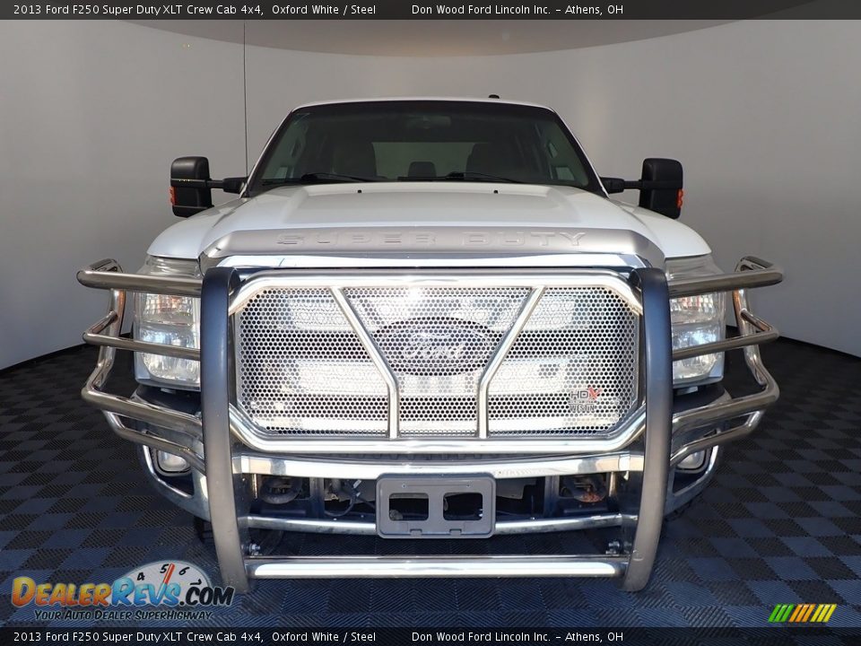 2013 Ford F250 Super Duty XLT Crew Cab 4x4 Oxford White / Steel Photo #4