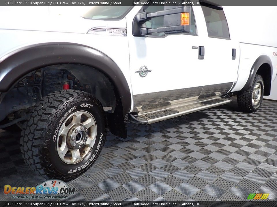 2013 Ford F250 Super Duty XLT Crew Cab 4x4 Oxford White / Steel Photo #6