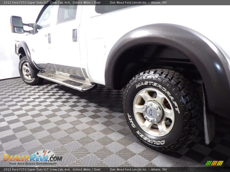 2013 Ford F250 Super Duty XLT Crew Cab 4x4 Oxford White / Steel Photo #8
