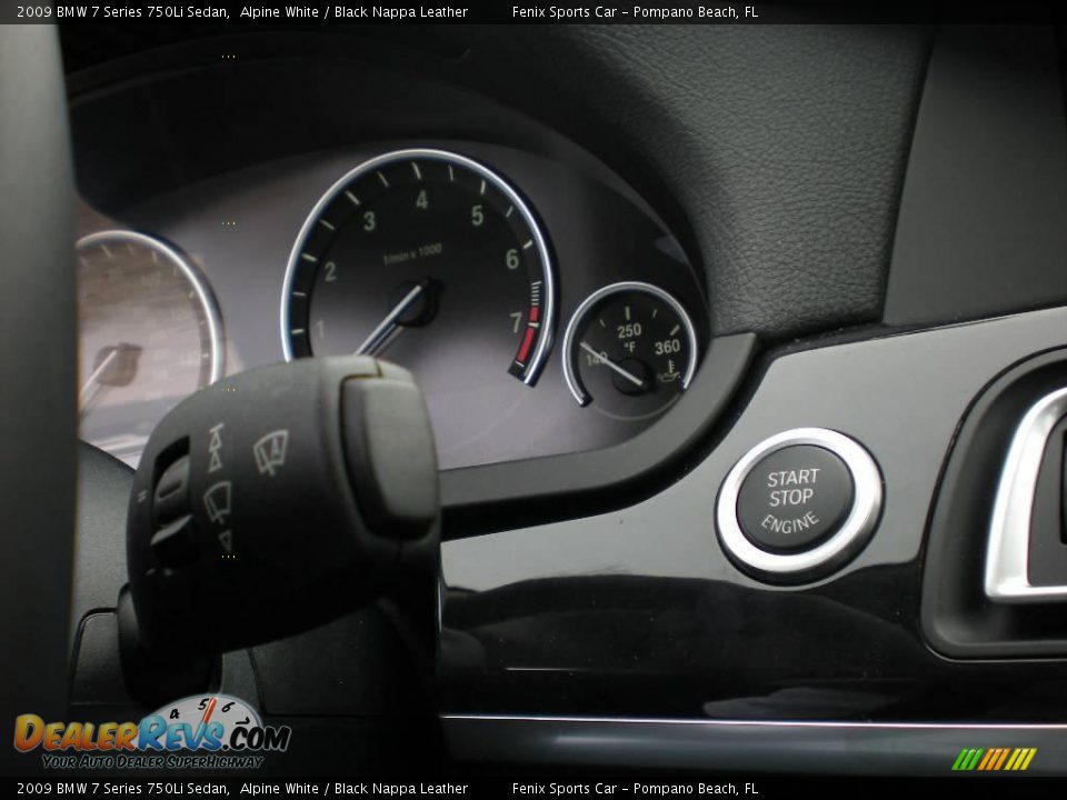 2009 BMW 7 Series 750Li Sedan Alpine White / Black Nappa Leather Photo #16