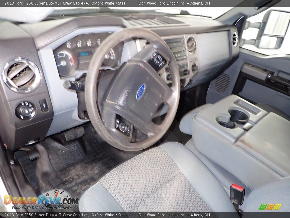 2013 Ford F250 Super Duty XLT Crew Cab 4x4 Oxford White / Steel Photo #14