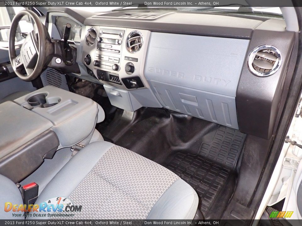 2013 Ford F250 Super Duty XLT Crew Cab 4x4 Oxford White / Steel Photo #21