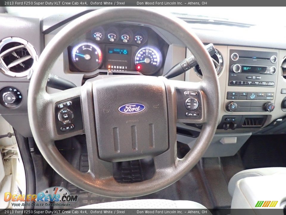 2013 Ford F250 Super Duty XLT Crew Cab 4x4 Oxford White / Steel Photo #24