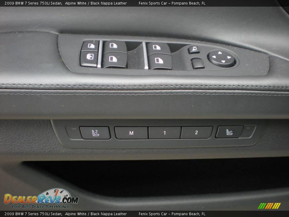 2009 BMW 7 Series 750Li Sedan Alpine White / Black Nappa Leather Photo #17
