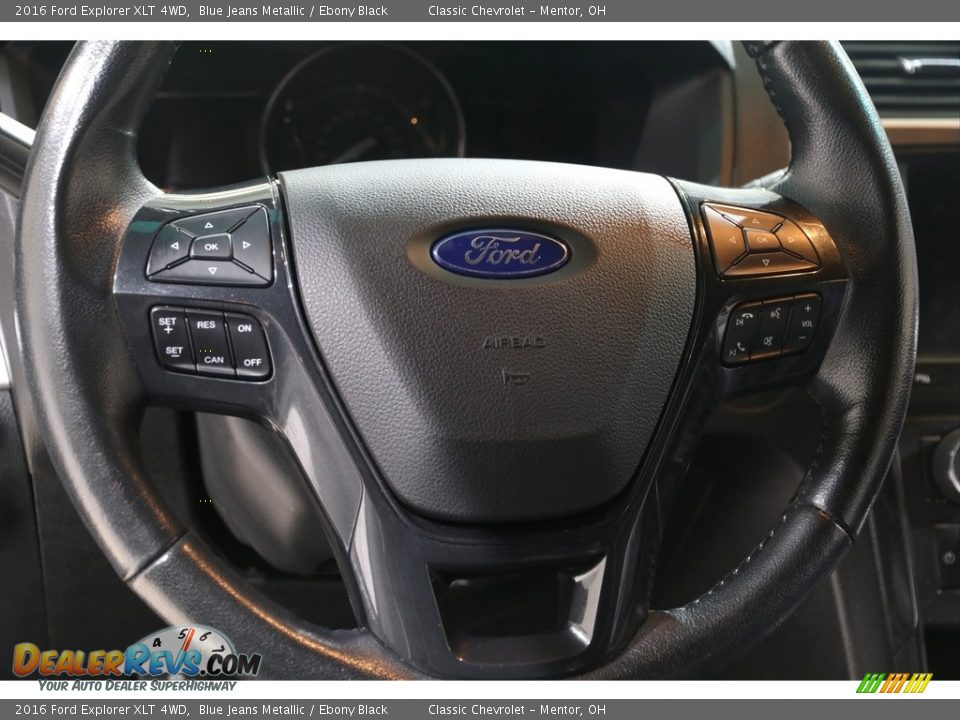 2016 Ford Explorer XLT 4WD Blue Jeans Metallic / Ebony Black Photo #7
