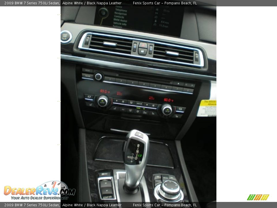 2009 BMW 7 Series 750Li Sedan Alpine White / Black Nappa Leather Photo #20