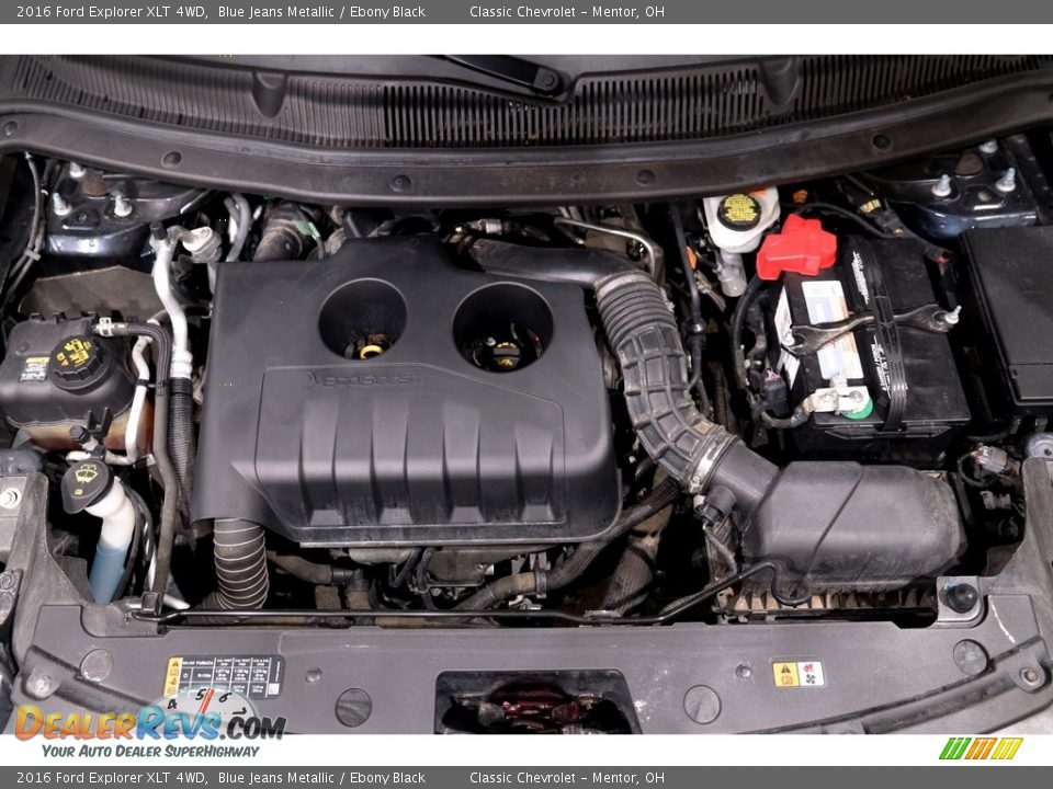 2016 Ford Explorer XLT 4WD Blue Jeans Metallic / Ebony Black Photo #23
