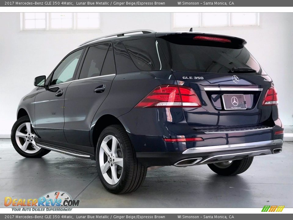 2017 Mercedes-Benz GLE 350 4Matic Lunar Blue Metallic / Ginger Beige/Espresso Brown Photo #10
