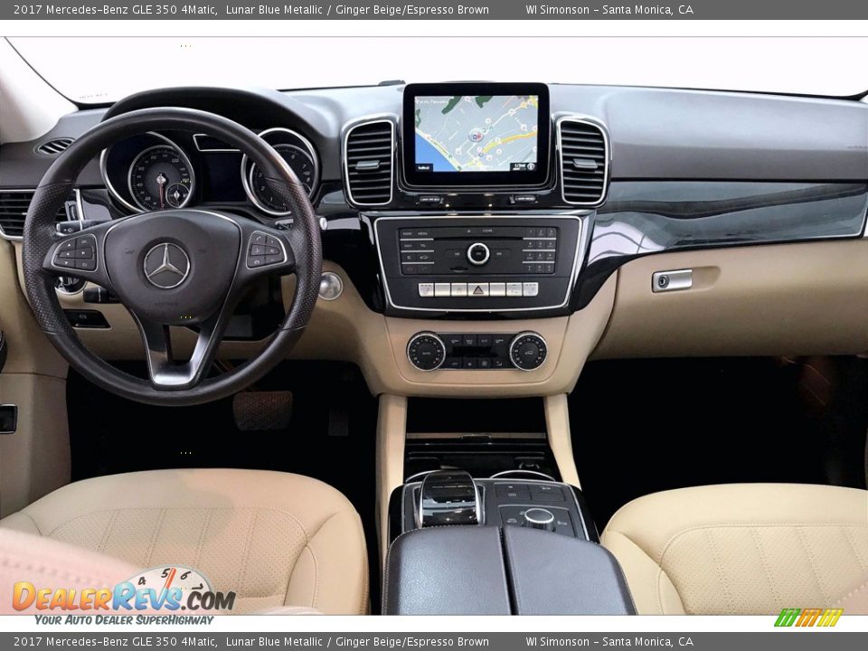 2017 Mercedes-Benz GLE 350 4Matic Lunar Blue Metallic / Ginger Beige/Espresso Brown Photo #17