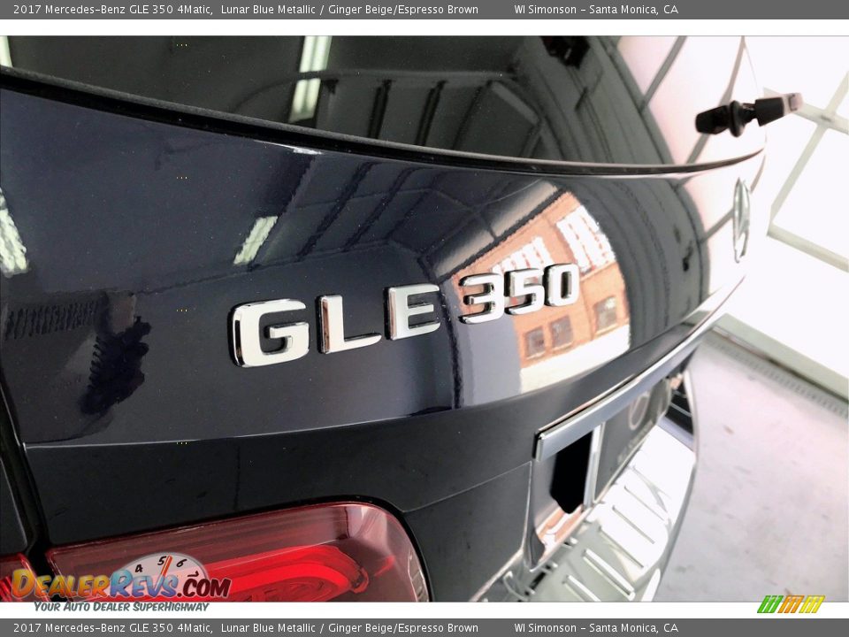 2017 Mercedes-Benz GLE 350 4Matic Lunar Blue Metallic / Ginger Beige/Espresso Brown Photo #27