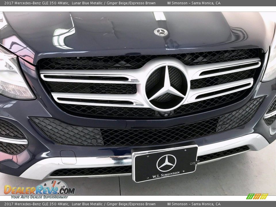 2017 Mercedes-Benz GLE 350 4Matic Lunar Blue Metallic / Ginger Beige/Espresso Brown Photo #33