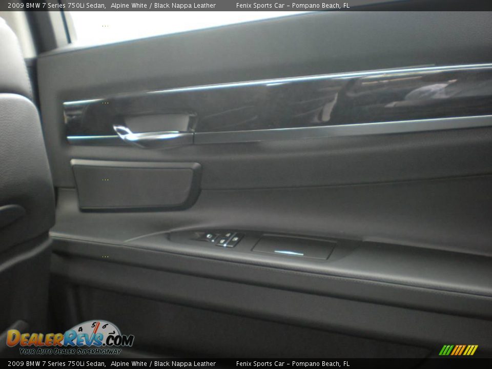 2009 BMW 7 Series 750Li Sedan Alpine White / Black Nappa Leather Photo #23