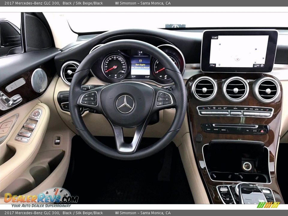 2017 Mercedes-Benz GLC 300 Black / Silk Beige/Black Photo #4