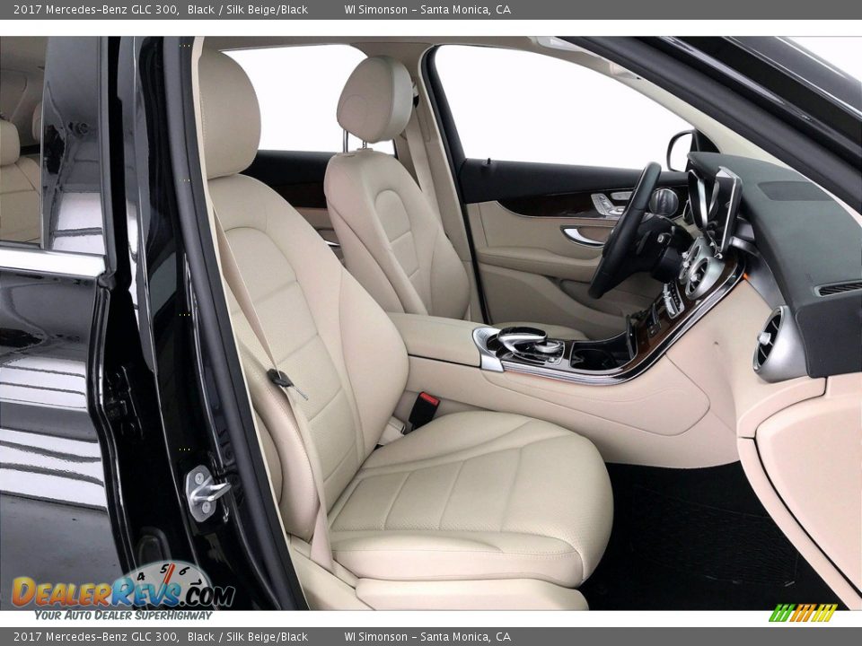 2017 Mercedes-Benz GLC 300 Black / Silk Beige/Black Photo #6