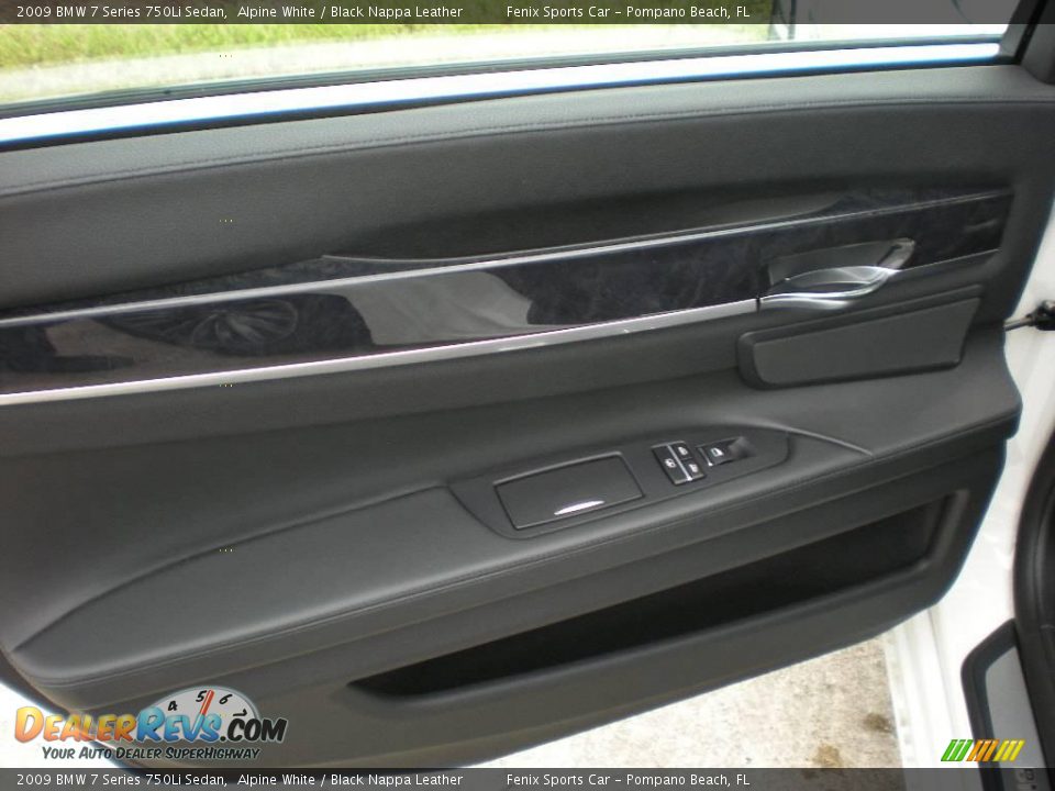 2009 BMW 7 Series 750Li Sedan Alpine White / Black Nappa Leather Photo #24