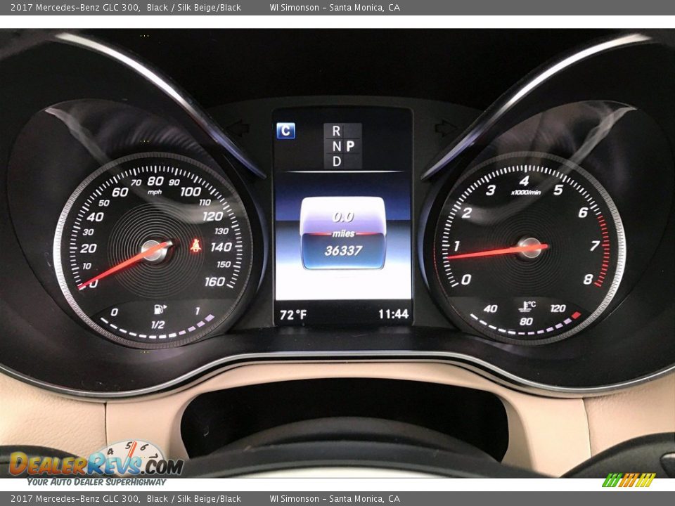 2017 Mercedes-Benz GLC 300 Black / Silk Beige/Black Photo #20
