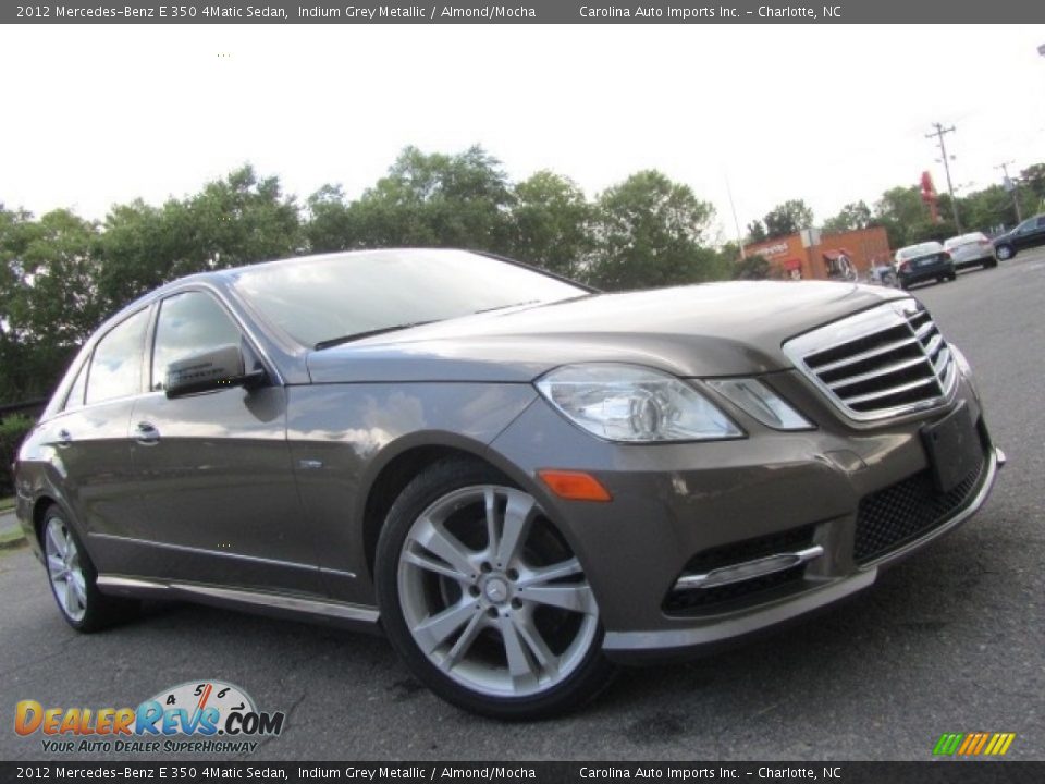 2012 Mercedes-Benz E 350 4Matic Sedan Indium Grey Metallic / Almond/Mocha Photo #1