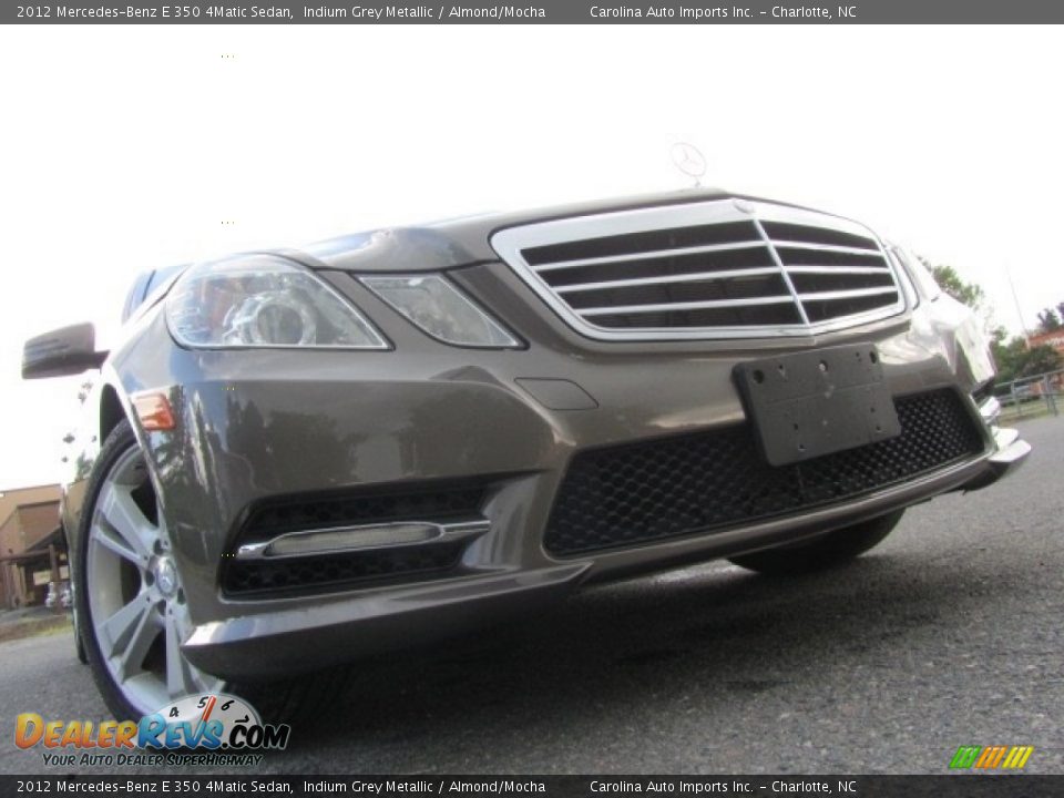 2012 Mercedes-Benz E 350 4Matic Sedan Indium Grey Metallic / Almond/Mocha Photo #2