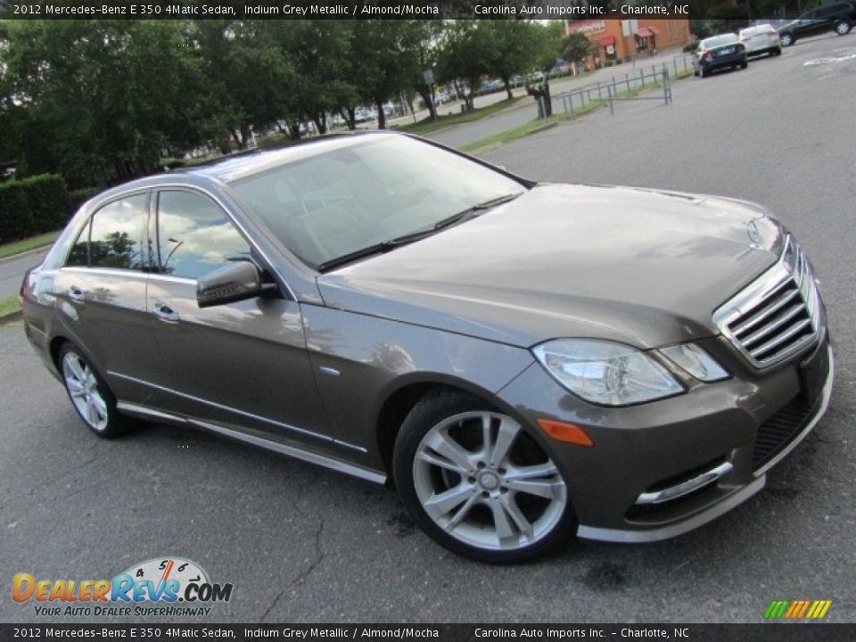 2012 Mercedes-Benz E 350 4Matic Sedan Indium Grey Metallic / Almond/Mocha Photo #3