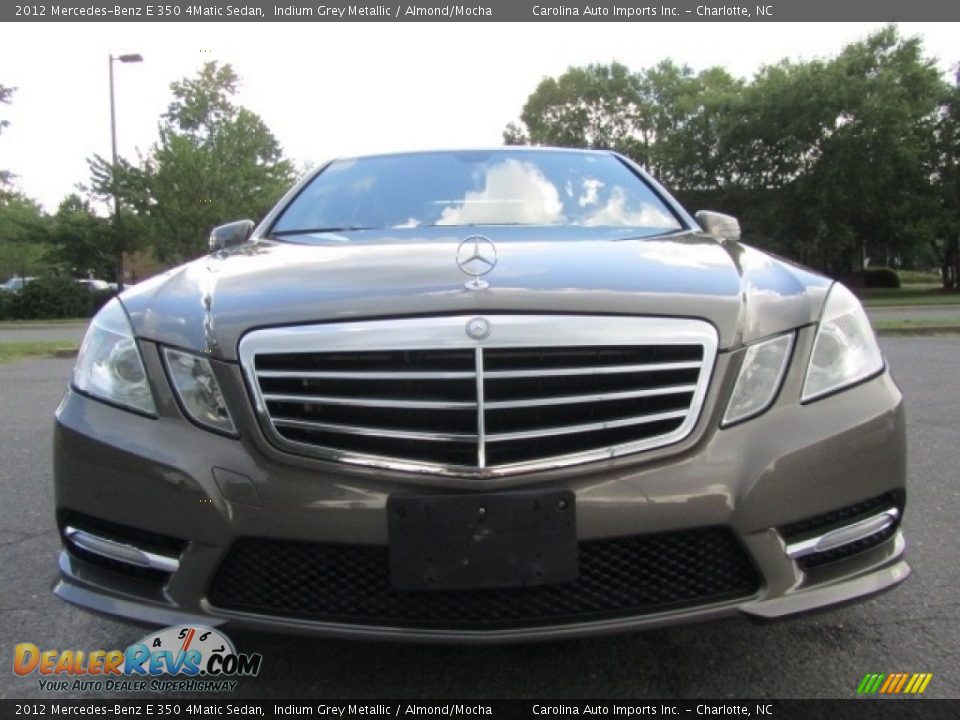 2012 Mercedes-Benz E 350 4Matic Sedan Indium Grey Metallic / Almond/Mocha Photo #4